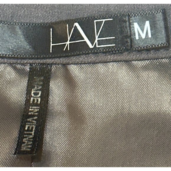 Have Brand Solid Gray Blazer Jacket Long Sleeve Cotton Blend Women's Size M - Picture 8 of 16